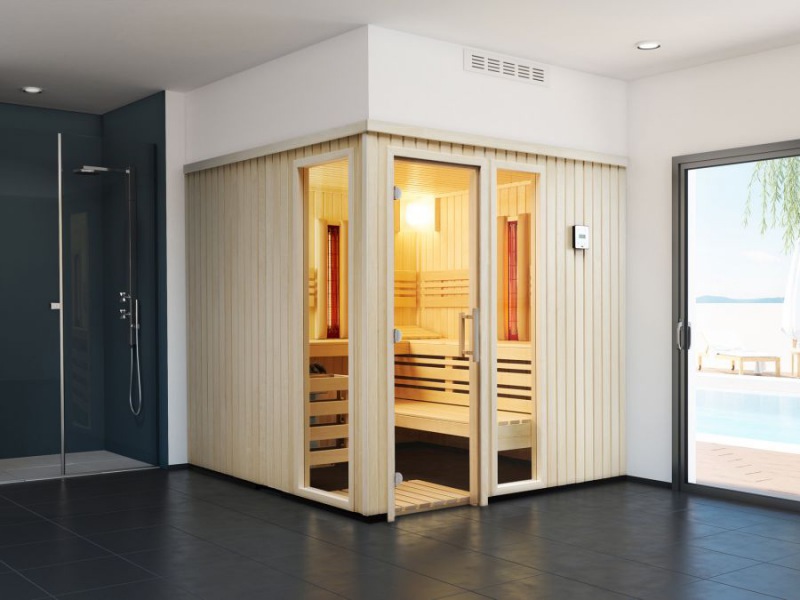 奥地利原装进口双功能远红外桑拿房定制款